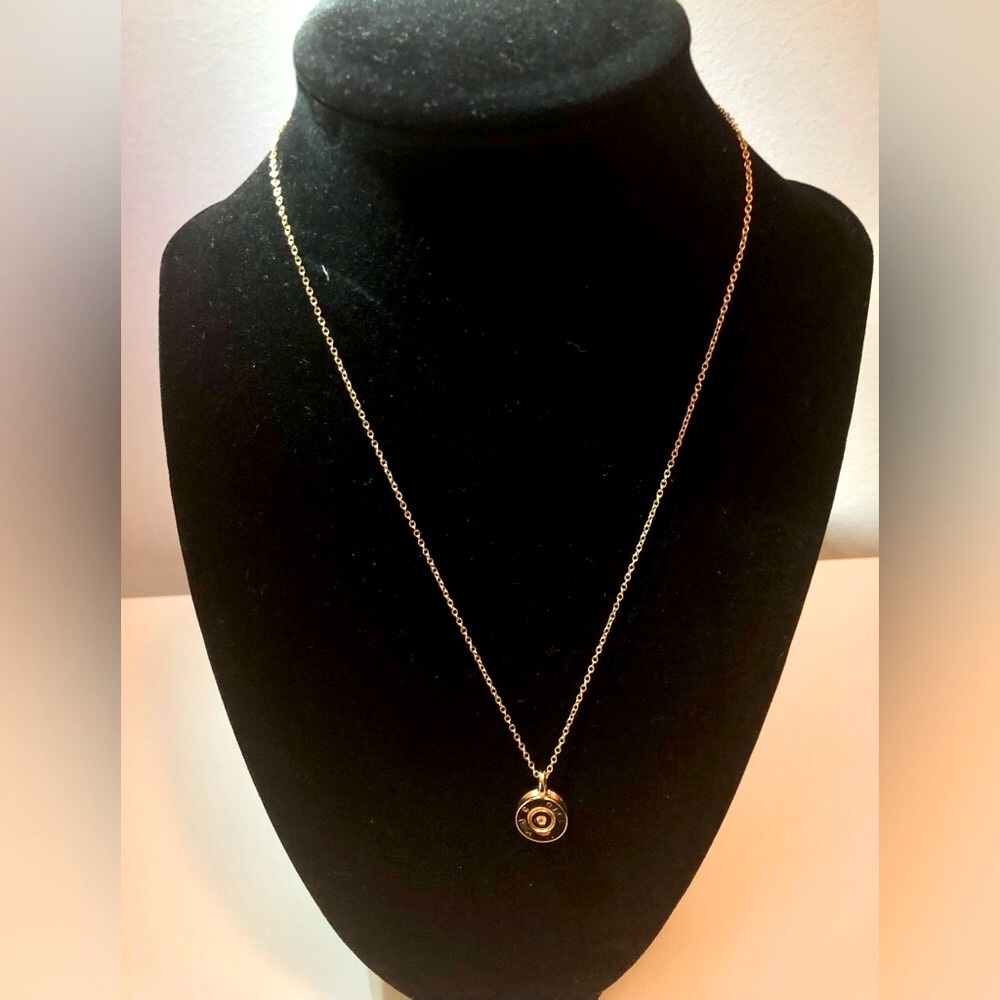 Gold Pendant Circular Necklace